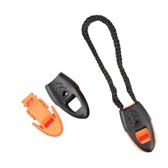 4x Emergency Zipper Whistle Pulls Loud, Military, Bushcraft, Survival Zip Pulls