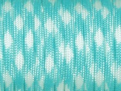7 Strand Core 550lb Paracord Parachute Type III-100ft (Acid Blue Camo 49#)