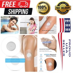 60Pcs Pre-Cut Waterproof Sensor Covers for Libre 2/3 – Hypoallergenic & Durable