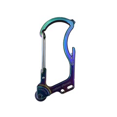 Outdoor Element Firebiner 6-In-1 Flint Multi-Tool Carabiner Stainless Steel