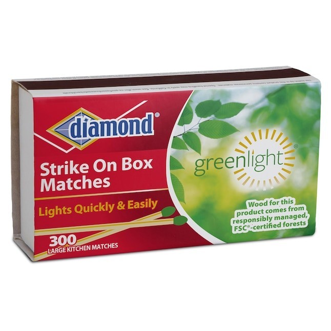 Diamond Greenlight 300-Ct. Strike-On-Box 0.156 Pound(s) Matches
