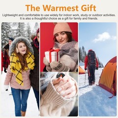 Hand Warmers Rechargeable 2Pack,14000mAh Electric 14000mAh, white