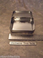 Emergency/Survival Metal Tin w/Hinged Lid: Medium Size, EDC, Mini-Kits