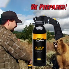 2 Pack Bear Repellent Spray OC S.S Fogger 16oz 30ft