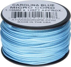 High Tech Braided Micro Cord 125ft Polyester/Nylon, Strength 100 lbs, USA Made &