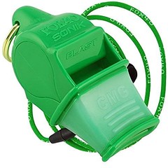Sonik Blast CMG Pealess Safety Whistle 120 dB Green 9203-1408