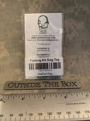 Emergency/Survival: Grim Workshop NEW – Fishing Hook Dog Tag – MADE IN USA!