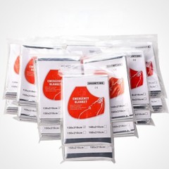 5 Packs of outdoor emergency first aid blanket disposable portable camping