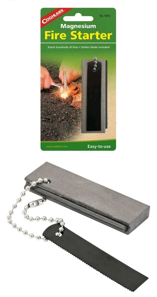 Coghlan’s Magnesium Fire Starter, Emergency Survival Camp Strike Flint Camping