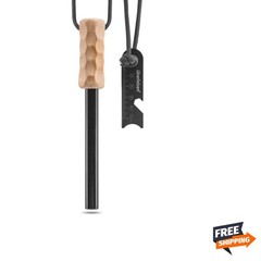 Ferro Rod Fire Starter Survival Tool Waterproof 1/2 Inch Multi-Tool