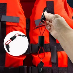 Whistle with Lanyard for Safety, Coast Guard Approved, Floats—Ideal for Boats…