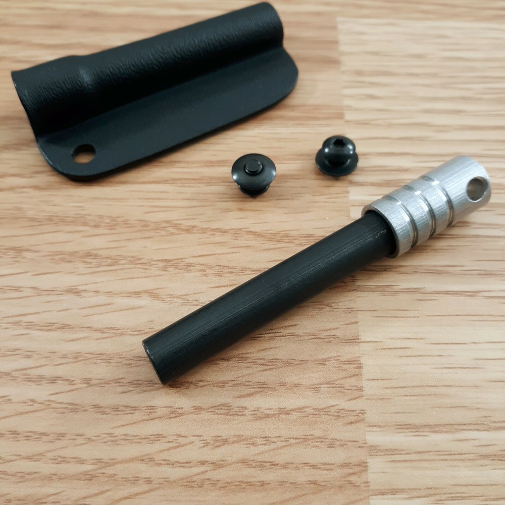 TOPS Fire Starter Piggy Back Includes Two Mounting Screws For Most Kydex Sheaths