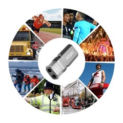 Coaches Whistle with Lanyard and Mouth Grip, 2 Pack Emergency Whistles, Loud …