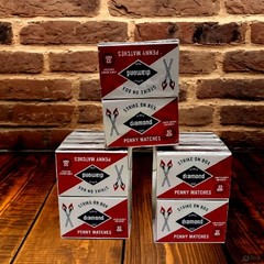 Diamond Strike On Box Small Wooden Penny Kitchen Matches 960 Total