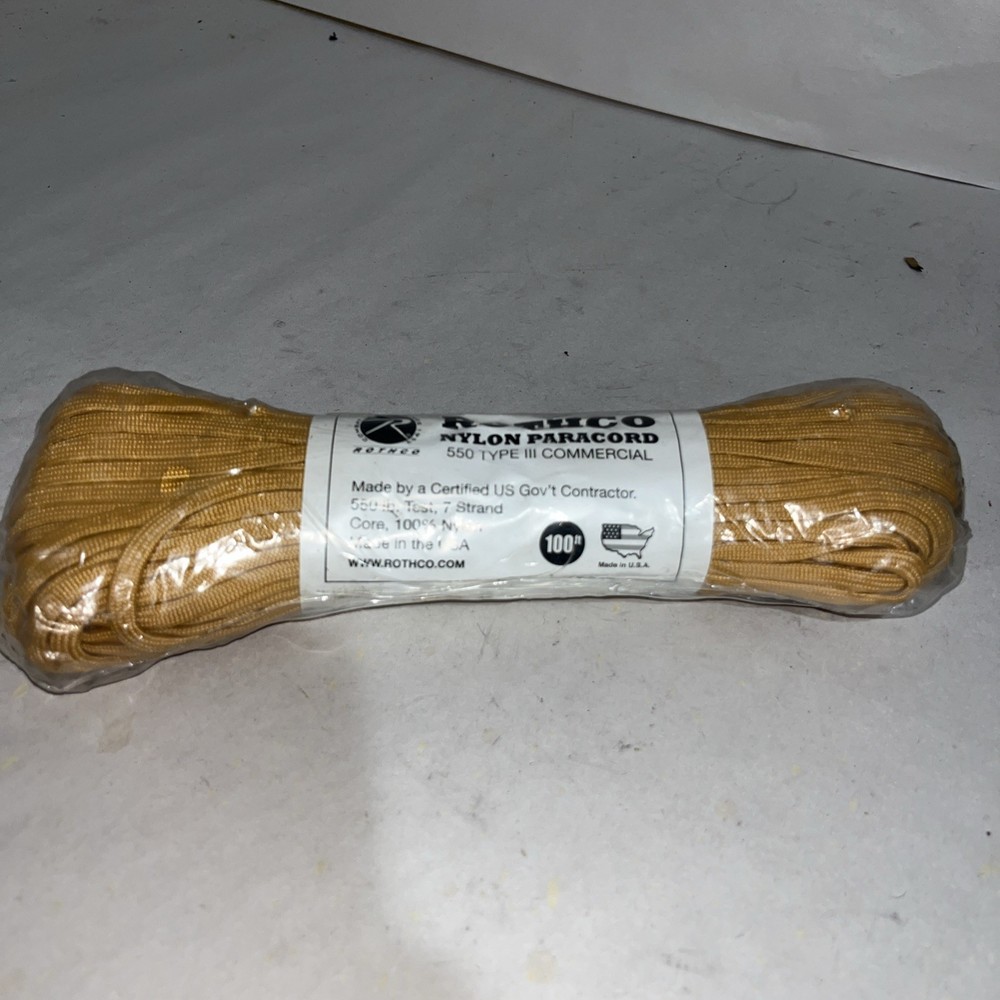 Rothco Nylon Paracord Gold