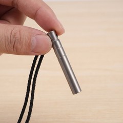 2 Pcs Metal Whistle Loud Rescue Outdoor Emergency Titanium Alloy
