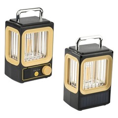 Sleek Design Solar Lamp Offering Convenient Charging Options for Outdoor Use