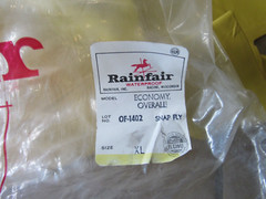 Rainfair Economy Fishermen Overall-Yellow Nyloprene Rubber-XLarge-ILGWU (B 47)