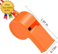 72Pcs Plastic Whistles Training Sports Whistles Loud Toys Whistles for Kids