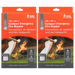 SOL Emergency Fire Blanket: 47 in. x 71 in. [2-pack] 0140-1151