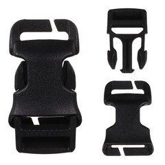 2Pcs Durable Pom Backpack Buckles Multi Function Strap for Outdoor Use Black