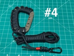 Sparrow’s Design/Paracord Carabiner Wrap Lanyard With Rope Carry Coils