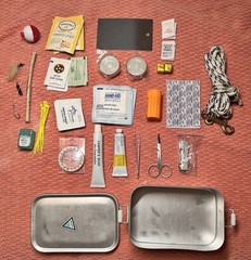 All Purpose Storm Hiking Survival Kit Car Overnight Emergency, Sealed Compact