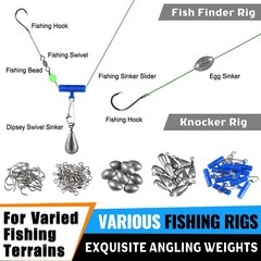 472PCS Fishing Accessories 10.6″ x 6.3″ x 1.6″, Tackle Kit