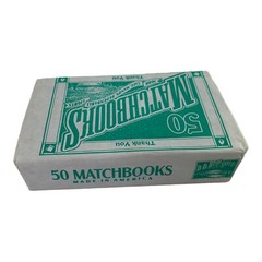 D.D. Bean & Sons Thank You 50 Matchbooks Unopened , Extra Used Box