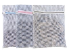 GEMLI Mesh Laundry Bags for Delicates – 3 Pack (12”×16”) M, Multi-colored