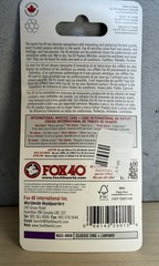 Fox 40 Classic CMG (Cushioned Mouth Grip), Purple #9603-0808 115dB & Lanyard