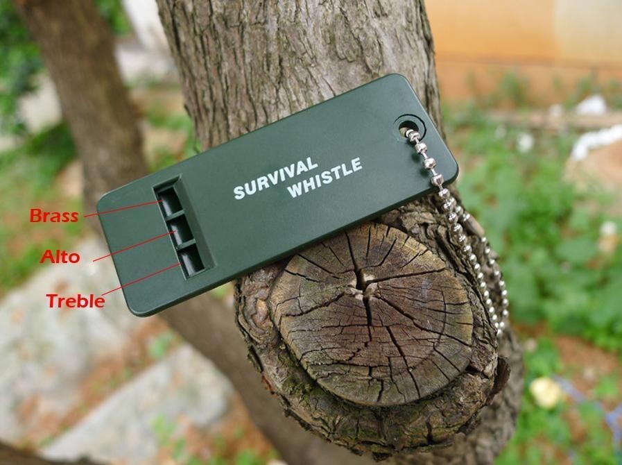 2 Emergency Survival Whistles Rescue Tool Signal Sound Outdoor Camping Hiking