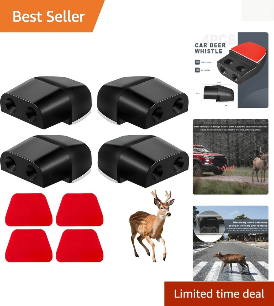 4PCS Deer Whistles for Car, Dual Construction Deer Warning Whistle Devices wi…