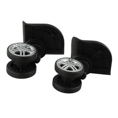 Trolley Bag Wheel Set 1 Pair of Rotating Wheels Compatible with Various Cases