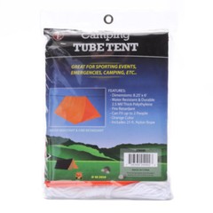 Emergency Outdoor Tube Tent Steel Pegs Survival Shelter Insulates Body Heat