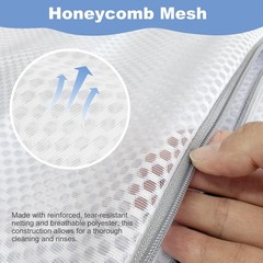 Laundry Bags Mesh Wash for Delicates, Upgraded 12 x 16 Inch, gray