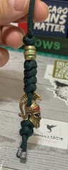 Sparrow’s EDC knife lanyard / Keychain Spartan Helmet Bead