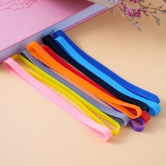 ZZJMCH 12 PCS Silicone Rubber Bands Planner Elastic red