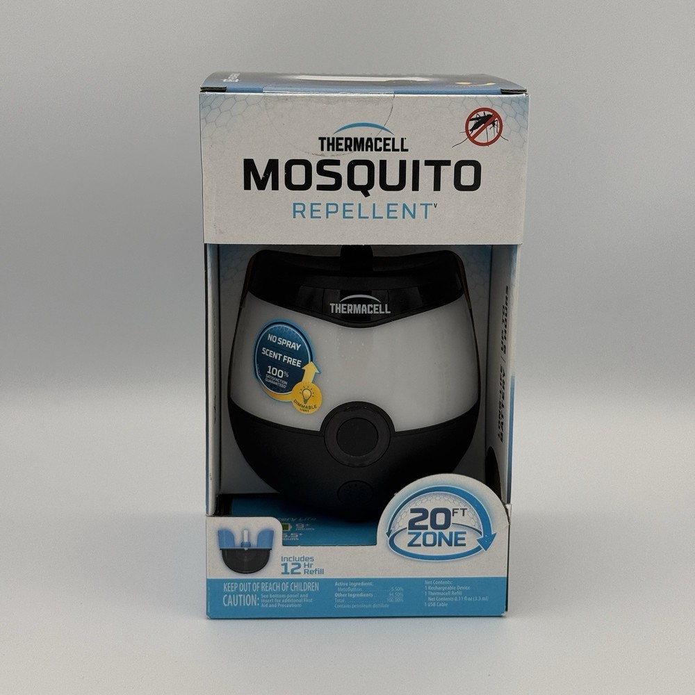 Thermacell Rechargeable Mosquito Repeller 20 ft. Range No Deet, Spray or Flame