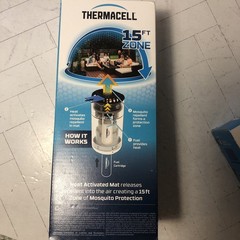 Thermacell Patio Shield Mosquito Repellent w Refill 6 Cartridge Pack + 18 Mats