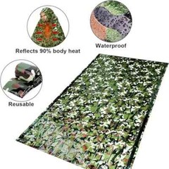 Bivvy Camouflage Emergency Sleeping Bag Thermal Survival Camping Hiking Outdoor
