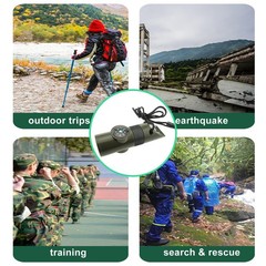Survival Whistle, 7in1 Whistle Survival, Multifunctional Camping Signal Whist…