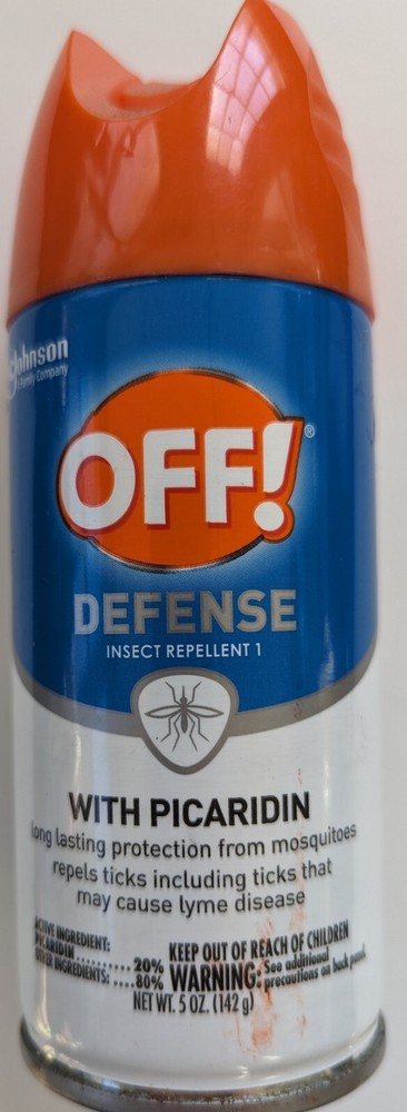 Off! Defense Insect Repellent With Picaridin 5 oz Spray Can New.