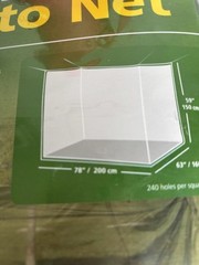 Mosquito Net, Backwoods, Camping Picnic Double Wide/240-Mesh 63x78x59 Brand New