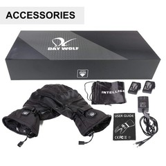 Day Wolf Heated Motorcycle Gloves Waterproof 7.4V 2200Mah Electric Rechargeable