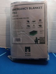 Bear hard emergency blanket Pro With Four Grommets And Spikes