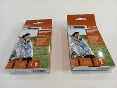 2x Ozark Trail Emergency Blanket Wind & Waterproof Aluminized Polymer 52×82.5 in