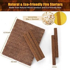 Natural Fire Starter Cubes: Upgraded 36 Firestarters Kindling 36 Count