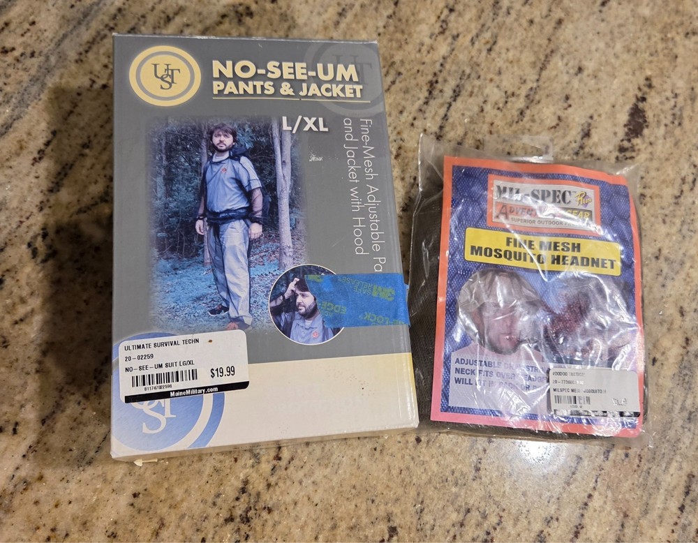 New! Size L/XL UST Net Pants & Jacket No See Um Misquito Headnet