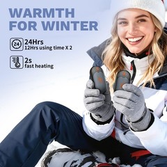 Ajvv Hand Warmers Rechargeable 2 Pack Electric Hand Warmer Up To 24Hrs